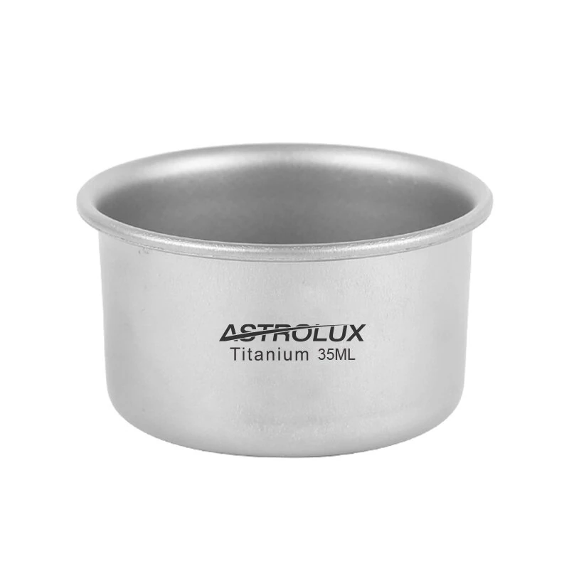 (image for) Astrolux&reg; Ti-C1 Titanium Cup Titanium Tea Cup Outdoor Camping Tableware Drinking Mug Picnic Daily Drinkware Home Use Outdoor Backpacking Hiking