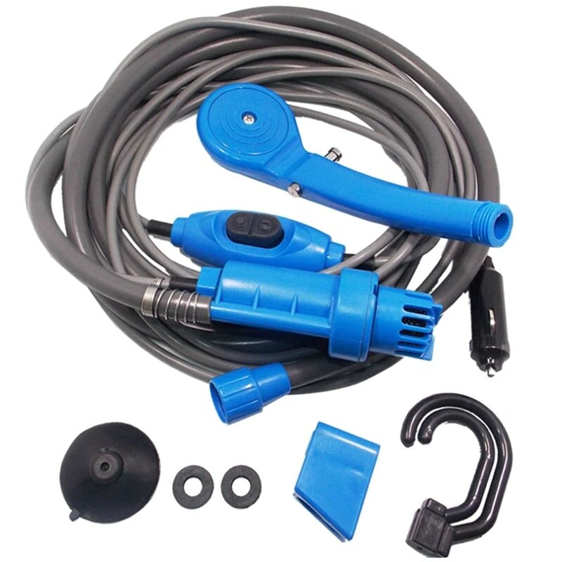 Portable Camping Shower Hiking Travel DC12V Car Charger Outdoor Bath Shower of Plant Watering Car Cleaning Pet Bath Pump (image for) Portable Camping Shower Hiking Travel DC12V Car Charger Outdoor Bath Shower of Plant Watering Car Cleaning Pet Bath Pump